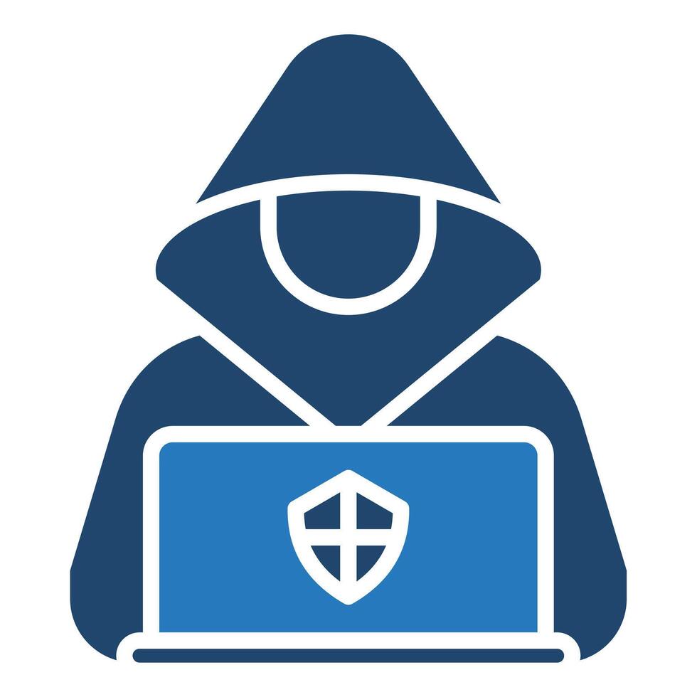 ethical hacker icon illustration vector 2