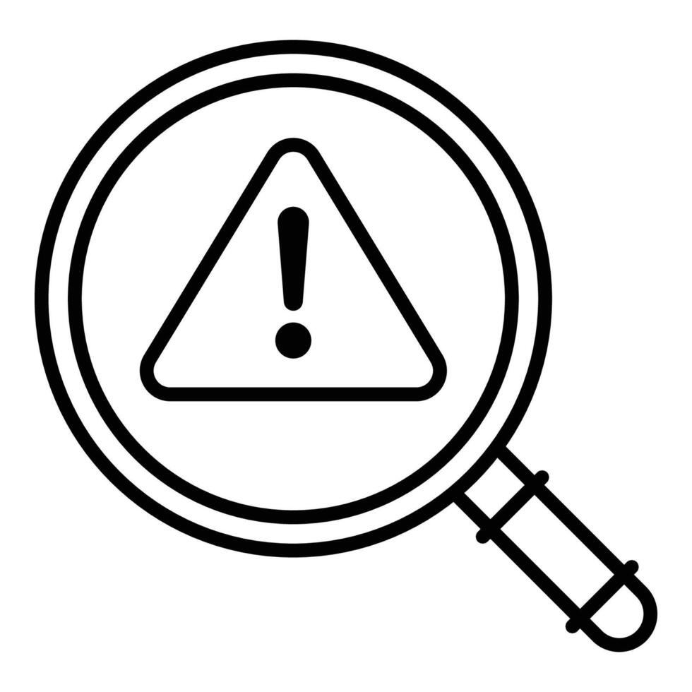 risk analysis icon symbolizing threat evaluation safety assessment and strategic risk management vector